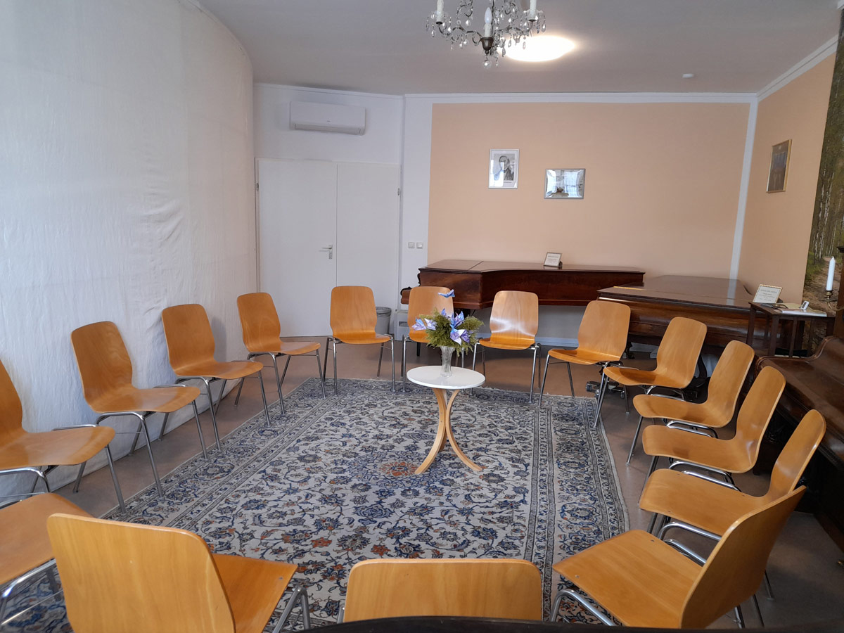 Movimento München Raum 2 ca. 38 m² groß und geeignet für kleinere Seminare, Workshops, Meetings, Vorträge, Gruppenarbeit oder als Buffetraum